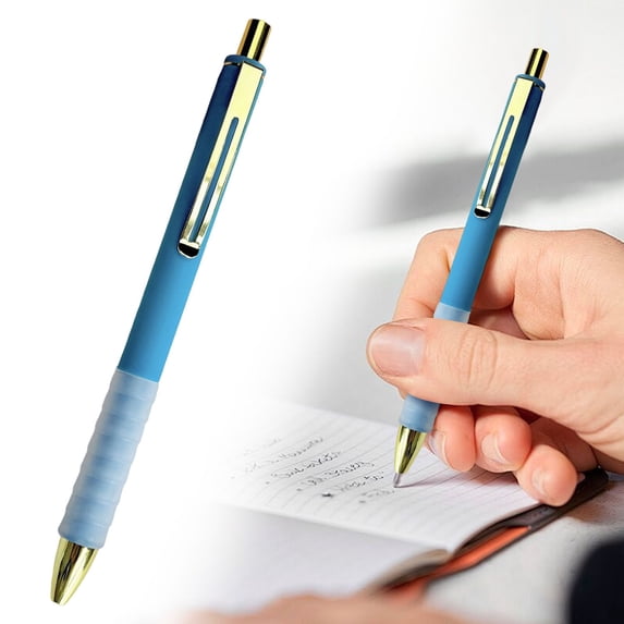 Soft Grip Retractable Pens Medium Point Ballpoint Black Ink for Long Writing Sessions Office Home Daily Use