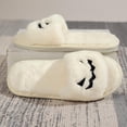 thumbnail image 4 of Soft Plush Cozy Open Toe Indoor Outdoor Fuzzy Slippers Women House Slippers Warm Winter Flat Shoes Winter Warm Halloween Slippers, 4 of 6