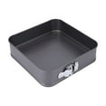 thumbnail image 1 of Binwennn Square Non Stick Springform Cake Pan With Clip Closure Metal Baking Dish Removable Bottom For Easy Release Bakeware Organizer Silicone Baking Sheet Silicone Bakeware with Lid Bakeware with, 1 of 4