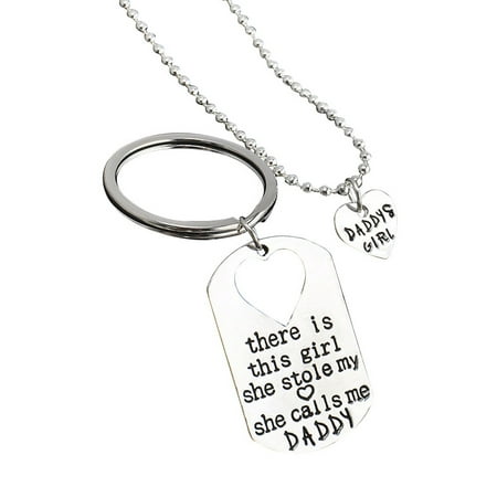 pixnor father daughter keychain