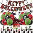 thumbnail image 1 of Halloween Party Supply Creepy Cartoon Printed Zombie Themed Party Decor, 1 of 5