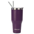 thumbnail image 6 of Ezprogear 40 oz Stainless Steel Tumbler Double Wall Travel Cup Vacuum Insulated Mug with Lid & Straws (Grape Purple), 6 of 6