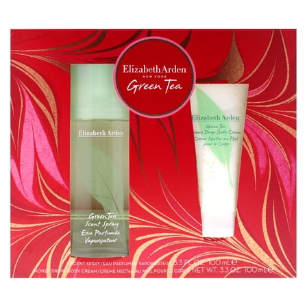 Elizabeth Arden Green Tea , 2 Pc Gift Set 3.3oz Scent Spray, 3.3oz Body Cream