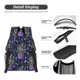 thumbnail image 4 of Yiaed Lavender Flowers Print School Backpack College Backpack Daypacks for Students High School Spacious and Durable Daypack for Work and Travel-One Size, 4 of 6