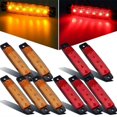 thumbnail image 1 of 10 Pack LED Rock Lights, LED Fender Lights, Wheel Arch Lights, LED Rock Lights for Trucks, Golf Cart, Jeep Wrangler, RZR, Offroad, F150, F250, Snowmobile (Red and Yellow), 1 of 5