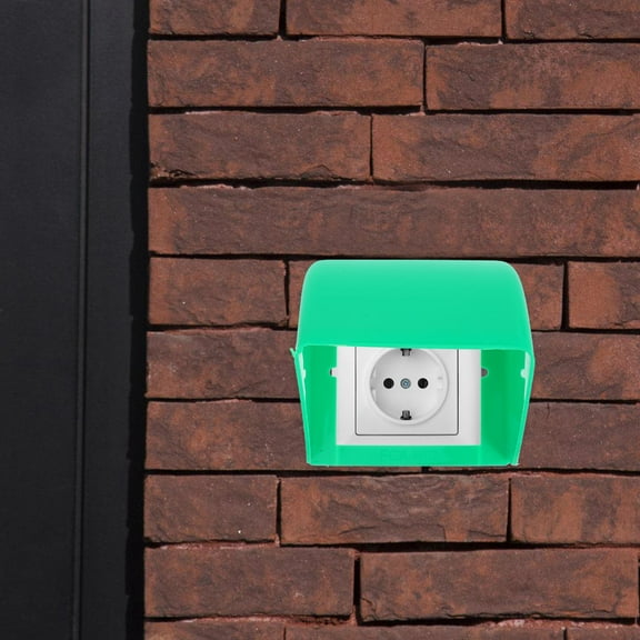 WHAMVOX  Extension Cord Safety Cover Outdoor Plug Covers Waterproof Green