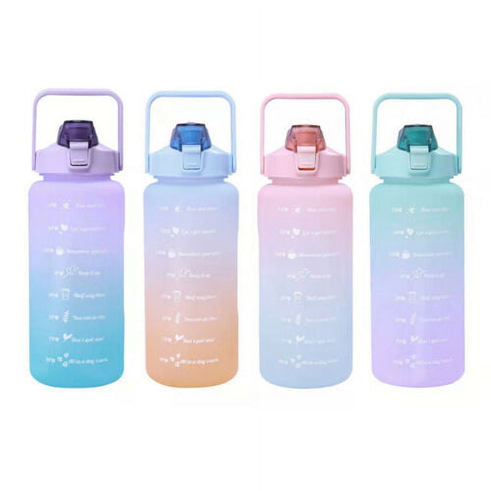 2L Water Bottle With Time Marker For Girl Fitness Jugs Large Capacity  Portable Sports Gym Big Drink Bottle With Straw BPA Free - AliExpress