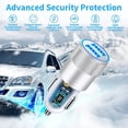 thumbnail image 4 of Binmer Silvers White Car Chargers Dual 2.4A Total Output 4.8A Power 24W Android USB Fast Charging Cigarettes Lighter, 4 of 6