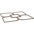 thumbnail image 6 of 78 3/4"W x 78 3/4"H x 3/8"T King Size Olivia Decorative Fretwork Wood Ceiling Panels, Walnut, 6 of 10