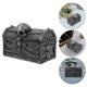 thumbnail image 3 of Cofre del tesoro con forma de calavera, organizador multifuncional de resina para guardar joyas, decoración de escritorio de Halloween para guardar objetos pequeños., 3 of 7