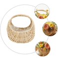 thumbnail image 4 of Hand-Woven Flower Basket Rattan Flower Basket Fruit Food Storage Organizer, 4 of 4