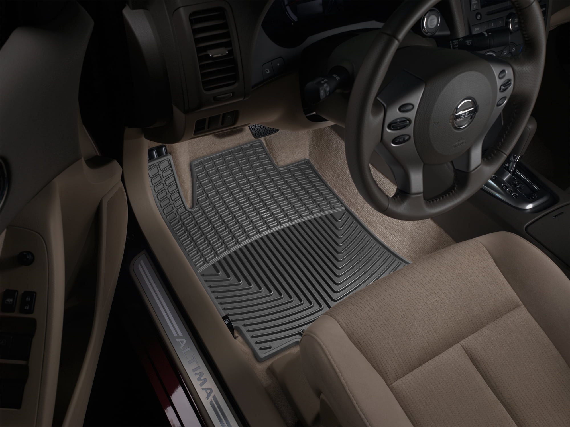 WeatherTech All-Weather Floor Mats compatible with 2007-2007 Nissan Altima - 1st Row (Driver & Passenger), Black