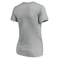 thumbnail image 3 of Women's Gray New York Yankees Evanston Stencil V-Neck T-Shirt, 3 of 3