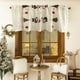thumbnail image 5 of Cortinas Cortas Bordadas con Motivos Navideños | Decoración Festiva | Estilo Campestre | Poliéster | Blanco | 140×45 Cm | 1 Cortina, 5 of 6