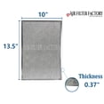thumbnail image 2 of Air Filter Factory 10 x 13-1/2 x 3/8 Range Hood Aluminum Grease Filters 2-Pack, 2 of 5