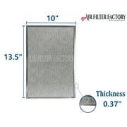Air Filter Factory 10 x 13-1/2 x 3/8 Range Hood Aluminum Grease Filters 2-Pack