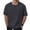 Gray, variant on Men's Heavyweight Short Sleeve Crew Neck T-Shirt, Loose Fit Breathable Summer Half Sleeve Tee, Not See Through Opaque Casual Top for Everyday Wear and Outdoor Activities