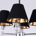 thumbnail image 3 of 6PCS Small Lampshade Black Surface Gold Bottom Lamp Shade Shell Cover Modern Lampshade Creative E14 Small Screw Lighting Accessories Lamps Table Lamp Floor Lampshade, 3 of 5