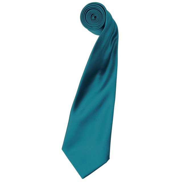 Premier Cravate Satin Simple pour Homme (Lame Étroite)