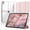 Pink, variant on Clear Back Trifold Stand Cover for iPad Air 11" M2/M3/M4 & Air 4/5 10.9", Slim Smart Case with Apple Pencil Slot Auto Sleep Wake, Sky Blue