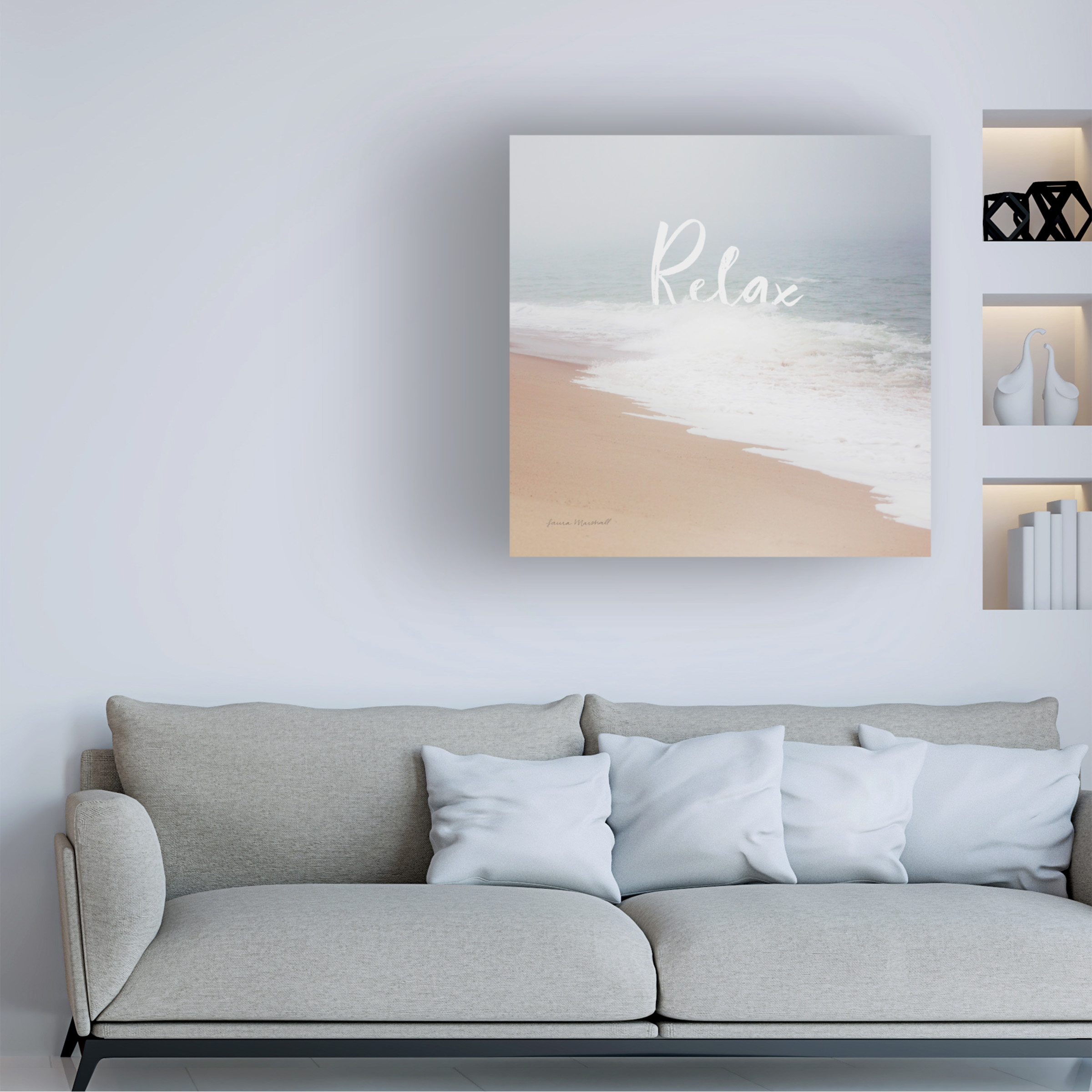 Trademark Fine Art 'Serene Sea II' Canvas Art by Laura Marshall