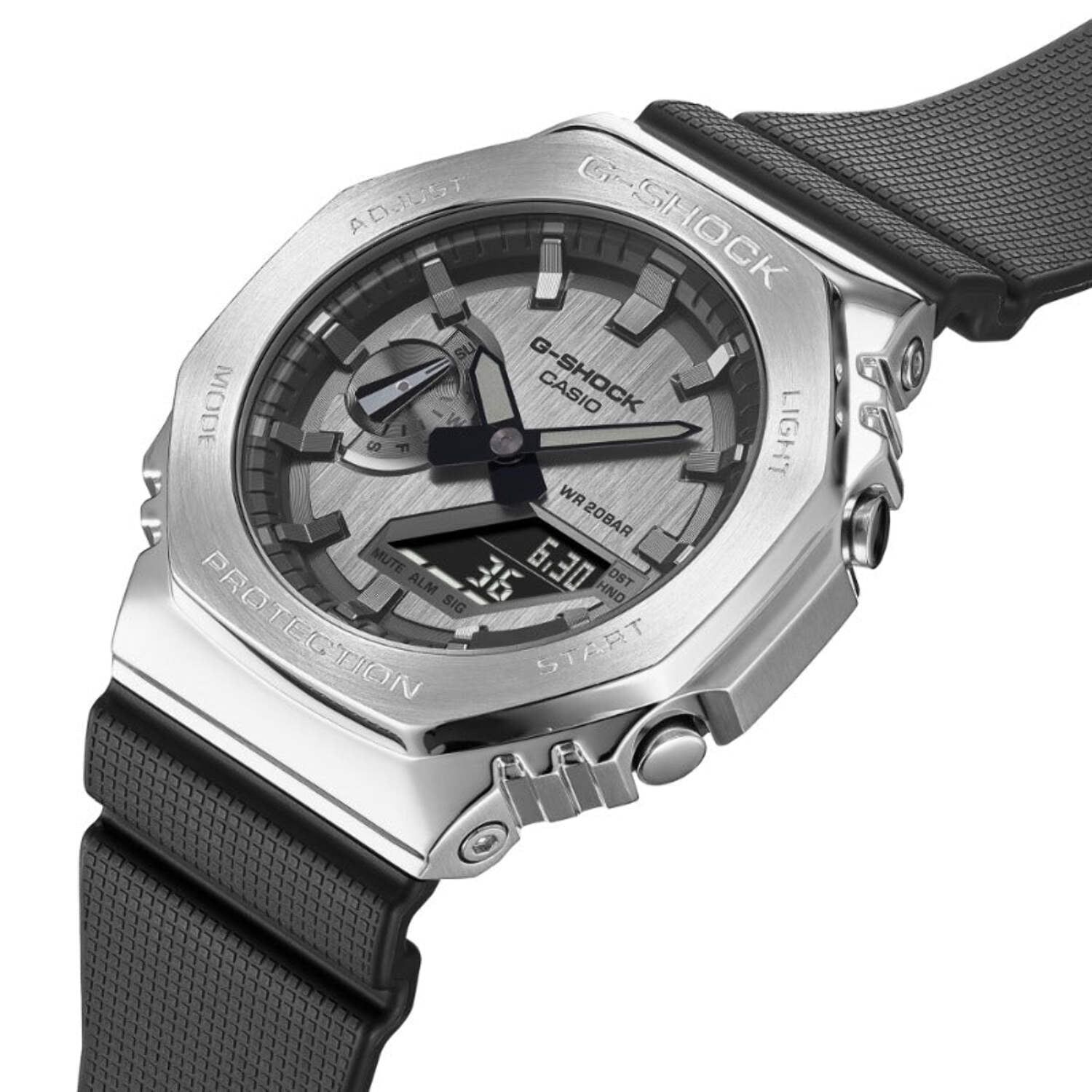 Casio G-Shock GM2100-1A Men's Ana-Digi Watch with Stainless Steel