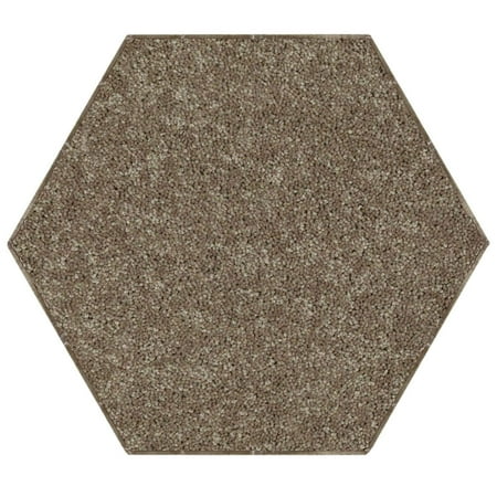 Burgundy Oriental Hearth Rugs - Home Queen Solid Color Area Rugs Brown - 12' Hexagon