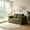 Green, variant on AUU 2-in-1 Folding Convertible Corduroy Sofa Bed, Modern Boneless Loveseat Sleeper Couch with 2 Pillows and Pull-Out Bed for Living Room