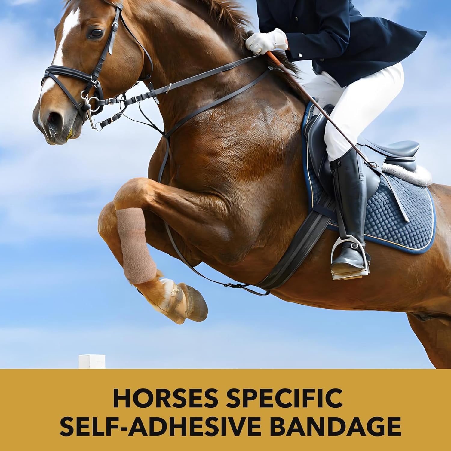 Elastikon Tape for Horses 4 inch Wide Flexible Support Wrap