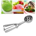 thumbnail image 4 of Ice Cream Spoon, Stainless Steel  Scoop MultiPurpose Ice Cream Ball Digger Scoop Server  Fruit Cake Scoop Easy Use  For Kitchen Cafe, 4 of 8