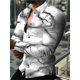 thumbnail image 1 of Camisa de hombre con estampado claro, manga larga, solapa, para exteriores, calle, con estampado a tope, informal, moderna, cómoda, para primavera y verano, 1 of 6