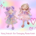 thumbnail image 4 of Lullaberry 15" Celestia the Rainbow Whisper Fairy Doll – Soft Plush Fairy Toy with Multicolor Butterfly Skirt – Enchanted Garden Collection, 4 of 6