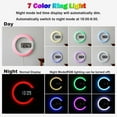 thumbnail image 3 of Reloj luminoso 3D, reloj digital LED 3D con brillo ajustable para dormitorio, decoración de sala de estar con control remoto, reloj de pared digital grande, diseño elegante, batería de respaldo,, 3 of 5