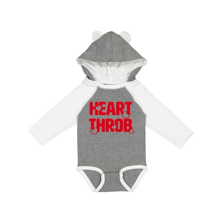 

Inktastic Heart Throb (red) Boys or Girls Long Sleeve Baby Bodysuit