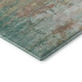 thumbnail image 3 of Addison Rugs Mayfield Premium Machine Washable Transitional Abstract Teal Rectangle Rug, 5' X 7'6" Machine Washable Transitional Abstract Teal Oversized Sherpa Throw Blanket, 3 of 6
