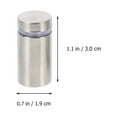 thumbnail image 4 of Weiweiguan 20 Pcs Vis en Acier Inoxydable pour Annonce, 4 of 6