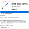 thumbnail image 2 of Front Brake Pad Sensor - Compatible with 2017 - 2020 Mercedes-Benz SL450 - Power Stop, 2 of 2