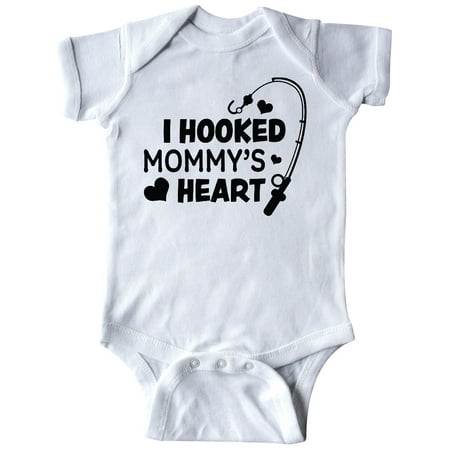 

Inktastic I Hooked Mommy s Heart with Fishing Rod Gift Baby Boy or Baby Girl Bodysuit
