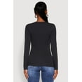 thumbnail image 5 of Womens Basic Crew Neck Long Sleeve Tee, 5 of 5