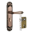 thumbnail image 2 of DimyFew European Style Door Handle Vintage Door Lock Easy Installation Sturdy for Home and Guard Retro for Interior Room for Kitchen Style C, 2 of 8