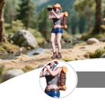 thumbnail image 6 of JWQFBC 1/64 People Figure Mini Architectural Figurine Resin Diorama Scenery Tiny People Woman taking photo, 6 of 9