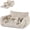 Cream, variant on Cat Bed Fluffy Plush Multifunctional Double-Layer Machine Washable Soft Warming Kitty Pet Couch Orthopedic Nest Beds for Small Cats Kitten and Dogs up to 13lbs, Snow Leopard(25x20x13 inch)