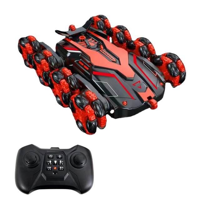 Carro de control remoto Irfora RC Stunt Car para niños 2.4GHz Control remoto Stunt Car con función Spray Light 360 ° Rotación One-click Demo Irfora Carro de control remoto