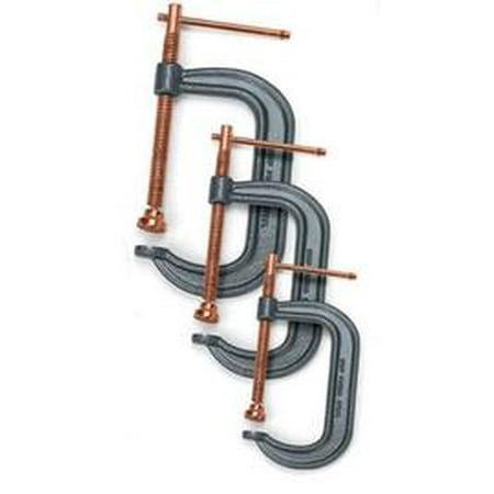 

Radnor Model 402P 2 Heavy Duty Drop Forged C Clamp With Plated Screw And Swivel Pad (6 Pack)