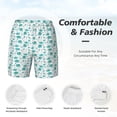 thumbnail image 6 of Picia Utensiles pattern Mens Swim Trunks with Compression Liner Stretch Beach Shorts Quick Dry with Zipper Pockets No-Chafing Board Shorts-Medium, 6 of 9