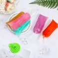 thumbnail image 2 of Boao 240 pcs Ice Lolly Bags Disposable Ice Lolly Mold Plastic Candy Freeze Pop Bags with Silicone Funnel for Making Yogurt Candy (3 x 10 Inch), 2 of 10