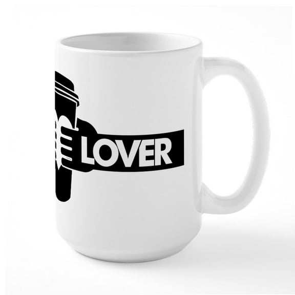 CafePress - Coffee Lover Large Mug - 15 oz Ceramic Large White Novelty Mug