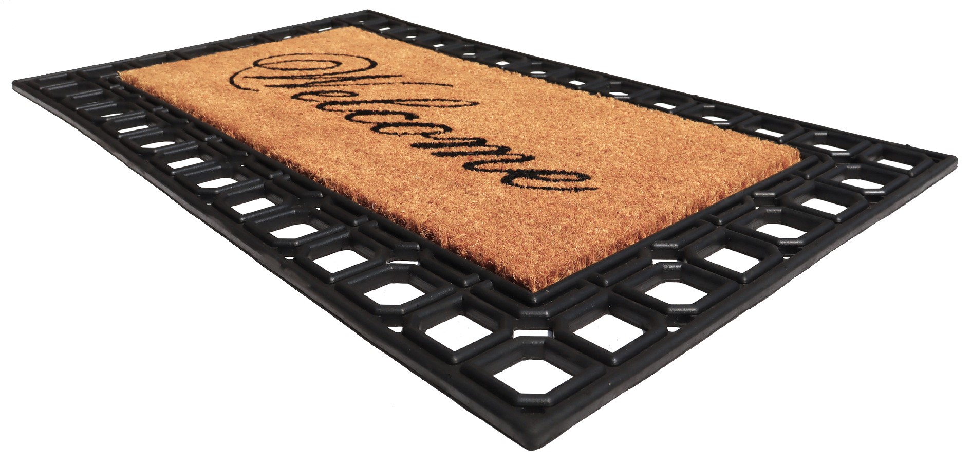 Mainstays Welcome Doormat With Rubber Frame photo 5