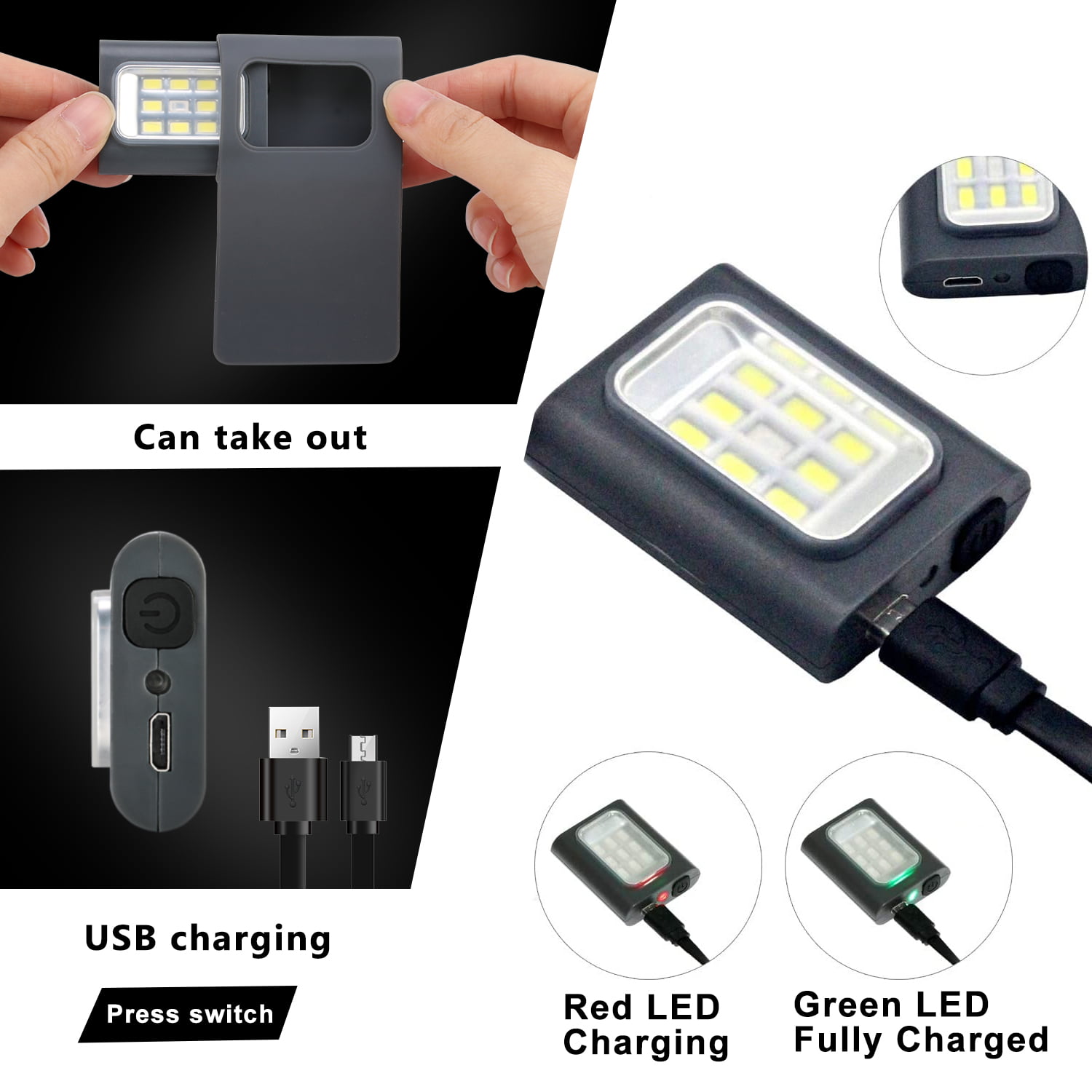Led Flash Shoe Safety Clip Lights For Runners Night Running - Temu