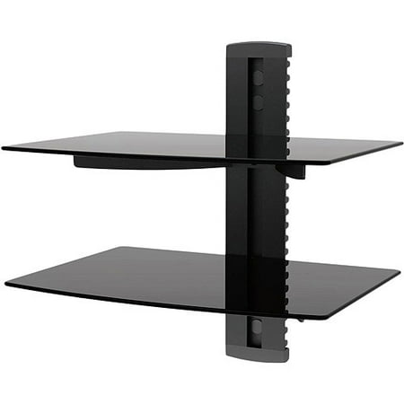 Ematic Adjustable 2 Shelf for DVD Player, Cable Box, with HDMI (Best Cable Box Replacement)